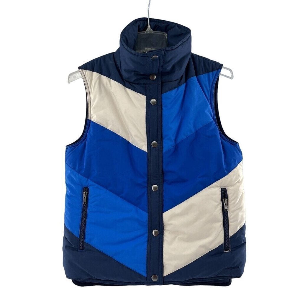 Patagonia Mirror‎ Lake Reversible Womens Small Puffer Blue Navy Blue